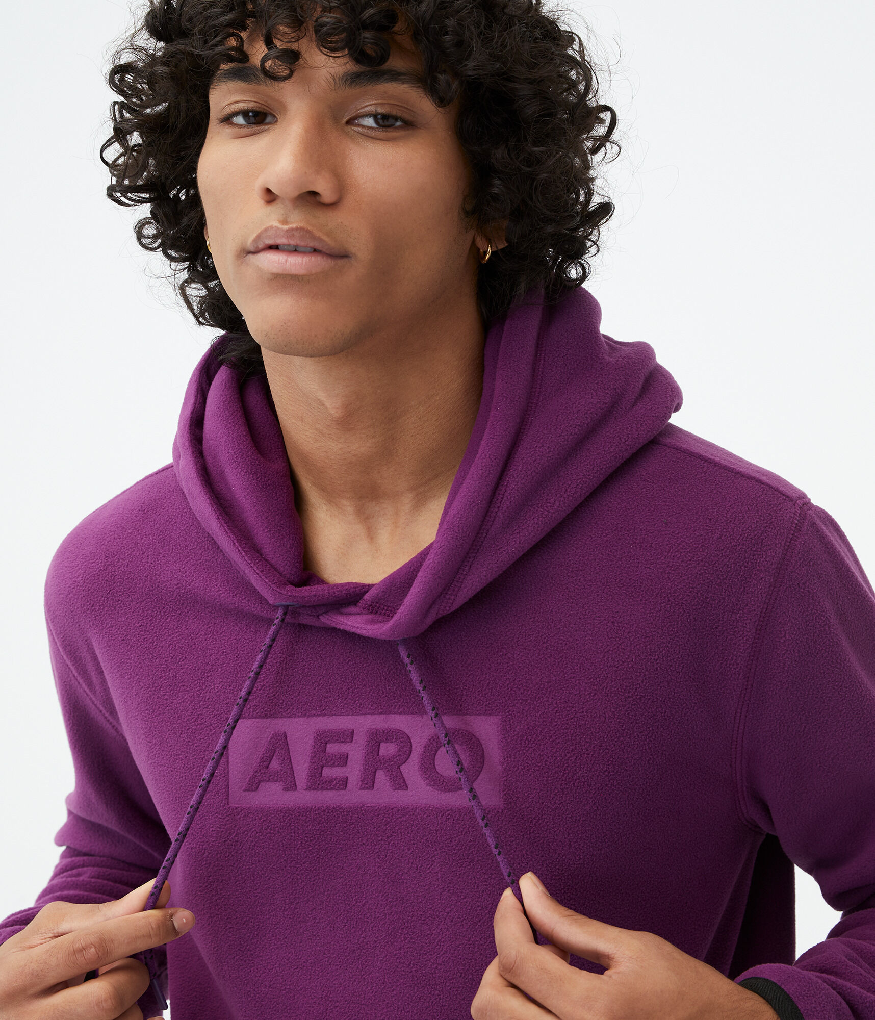 Tonal Logo Polyfleece Pullover Hoodie