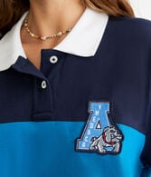 Rugby Stripe Patch Piqué Polo