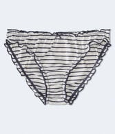 Striped Ruffle Bikini