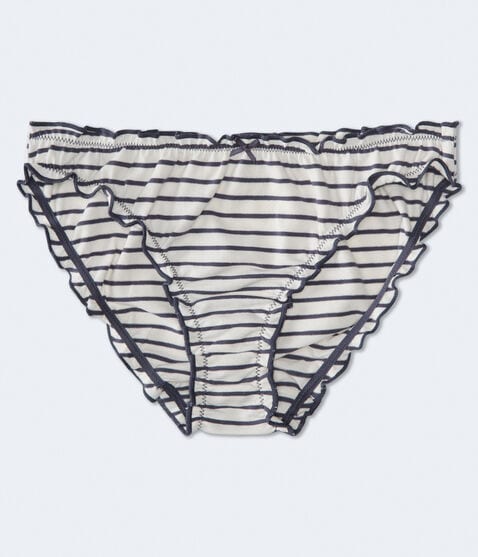 Striped Ruffle Bikini Striped Ruffle Bikini