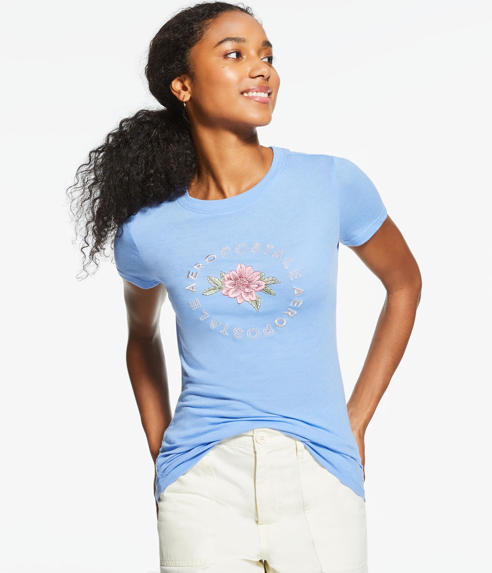 Aero Floral Circle Graphic Tee