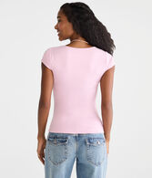 Buttery Soft Square-Neck Tee