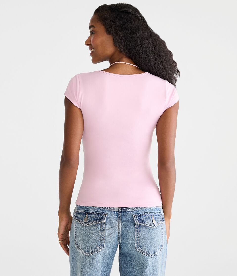 Buttery Soft Square-Neck Tee