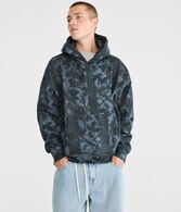 Cloud Soft Forest Camo Boxy Pullover Hoodie