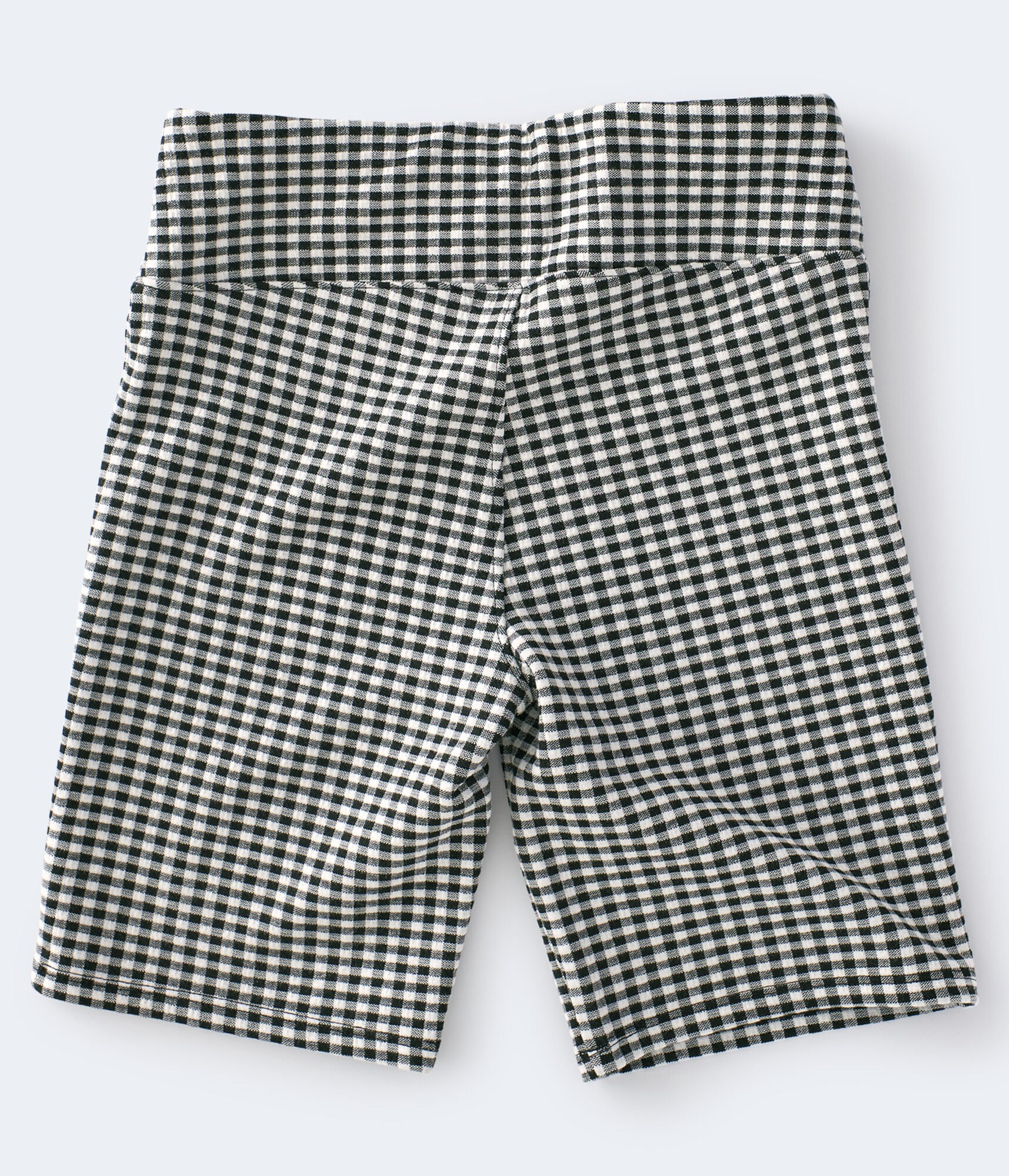 Gingham High-Rise Bike Shorts