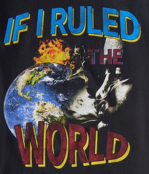 Nas If I Ruled The World Relaxed Graphic Tee Nas If I Ruled The World Relaxed Graphic Tee
