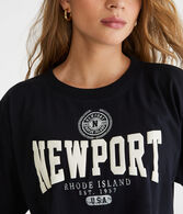 Newport RI Cropped Boyfriend Graphic Tee