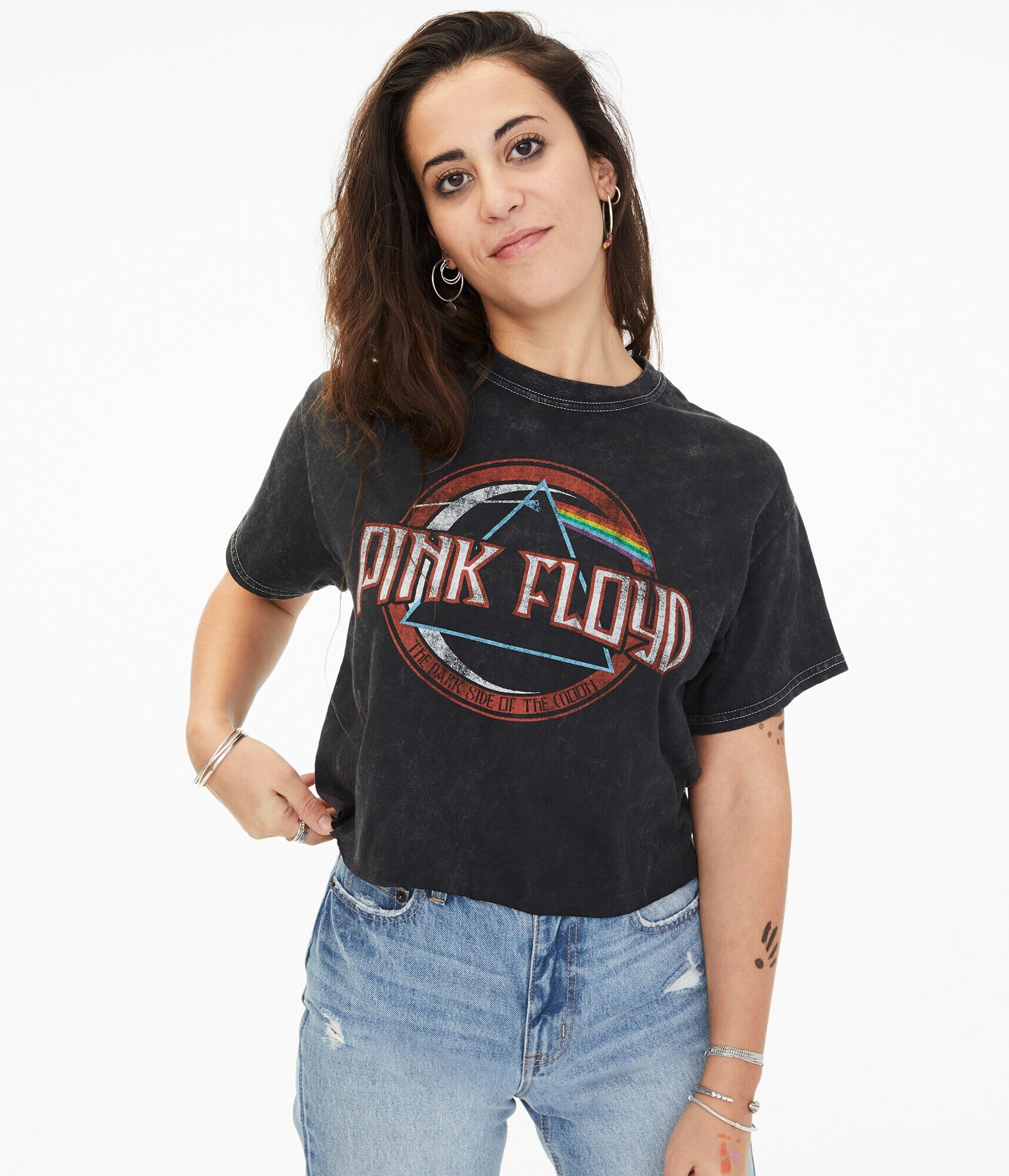 Pink Floyd Prism Boyfriend Graphic Tee