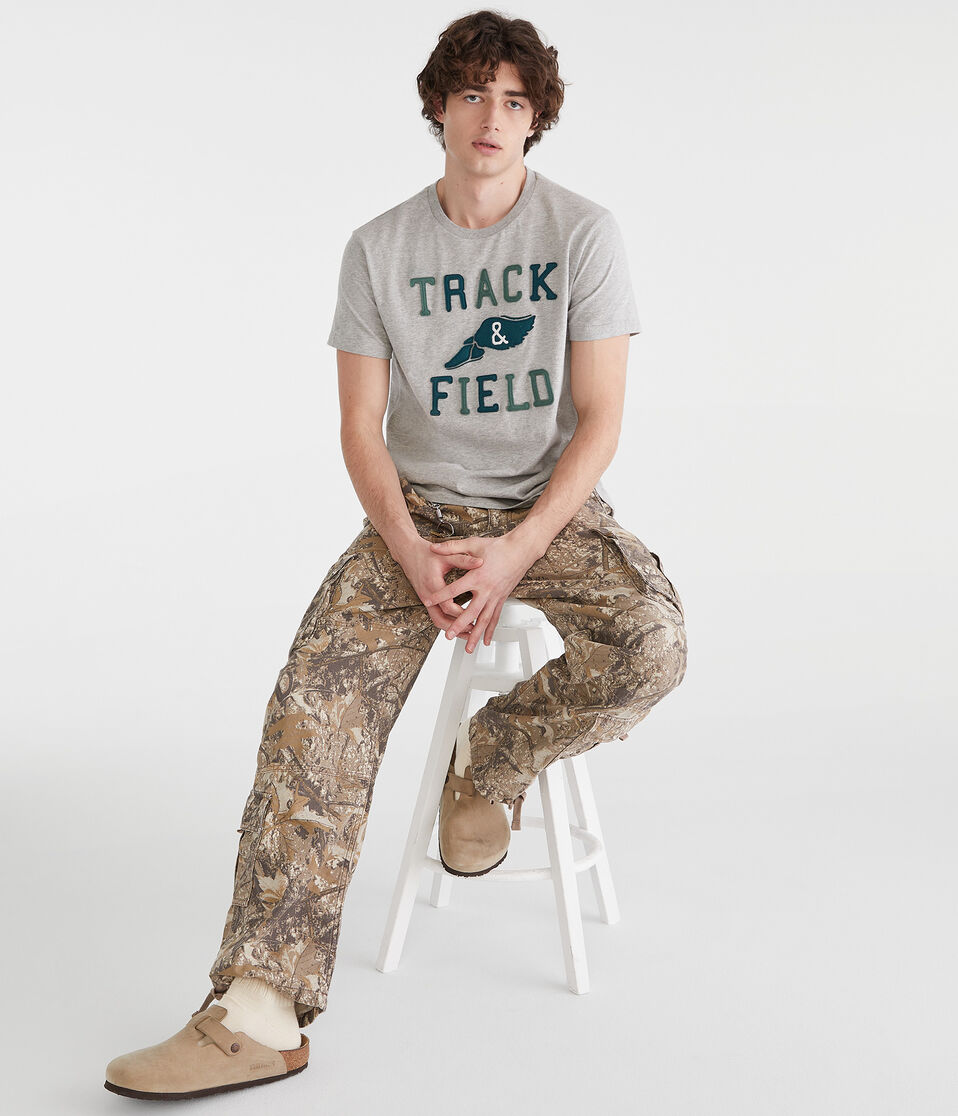 Track & Field Appliqué Graphic Tee