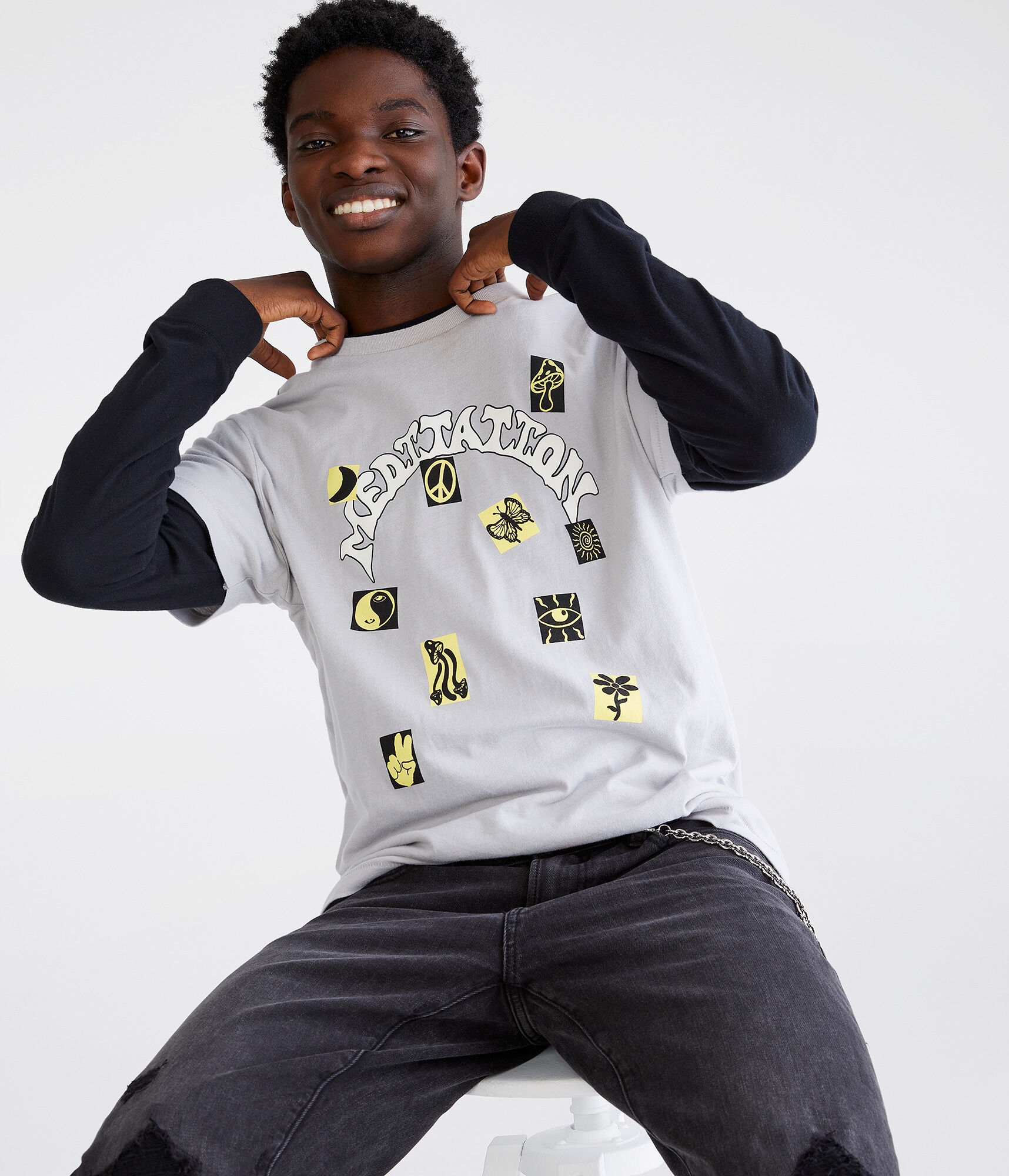 Mediation Icons Graphic Tee