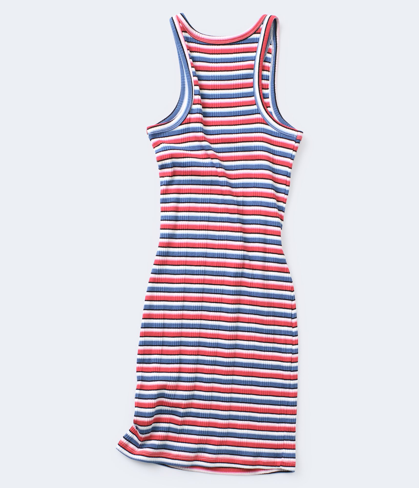 Americana Stripe Ribbed Bodycon Dress