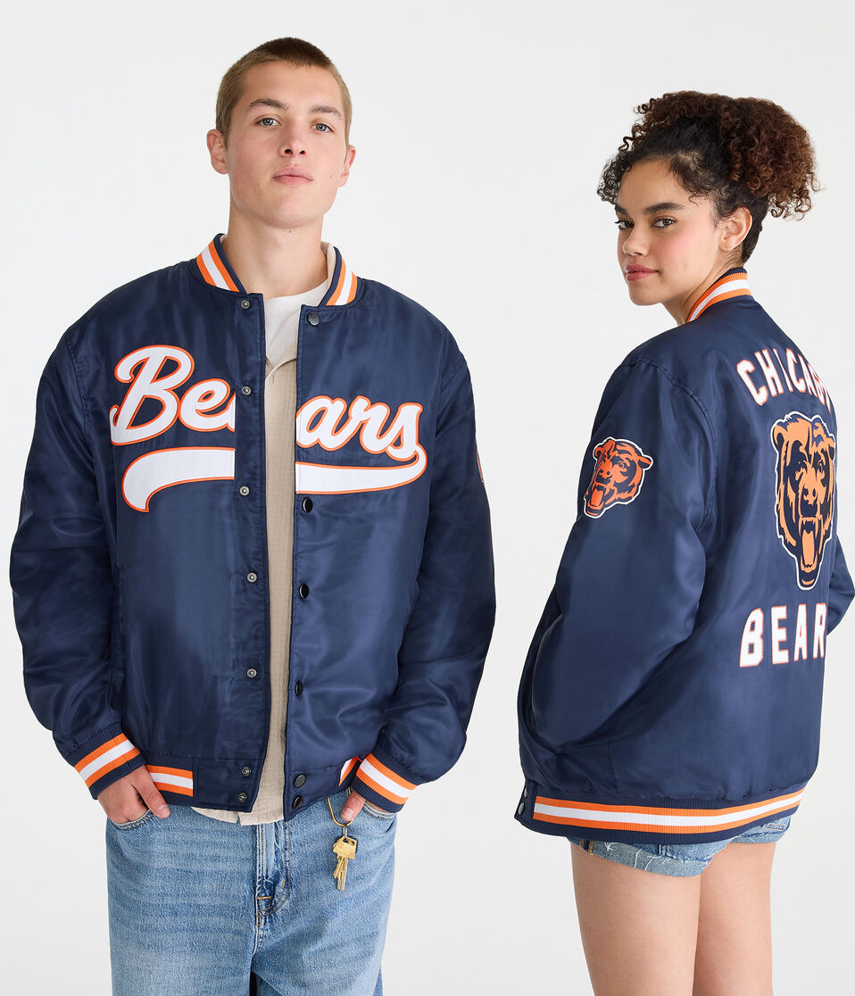 Chicago Bears Satin Bomber Jacket