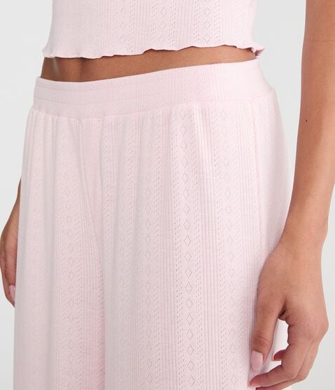 Pointelle Straight Leg Sleep Pants Pointelle Straight Leg Sleep Pants