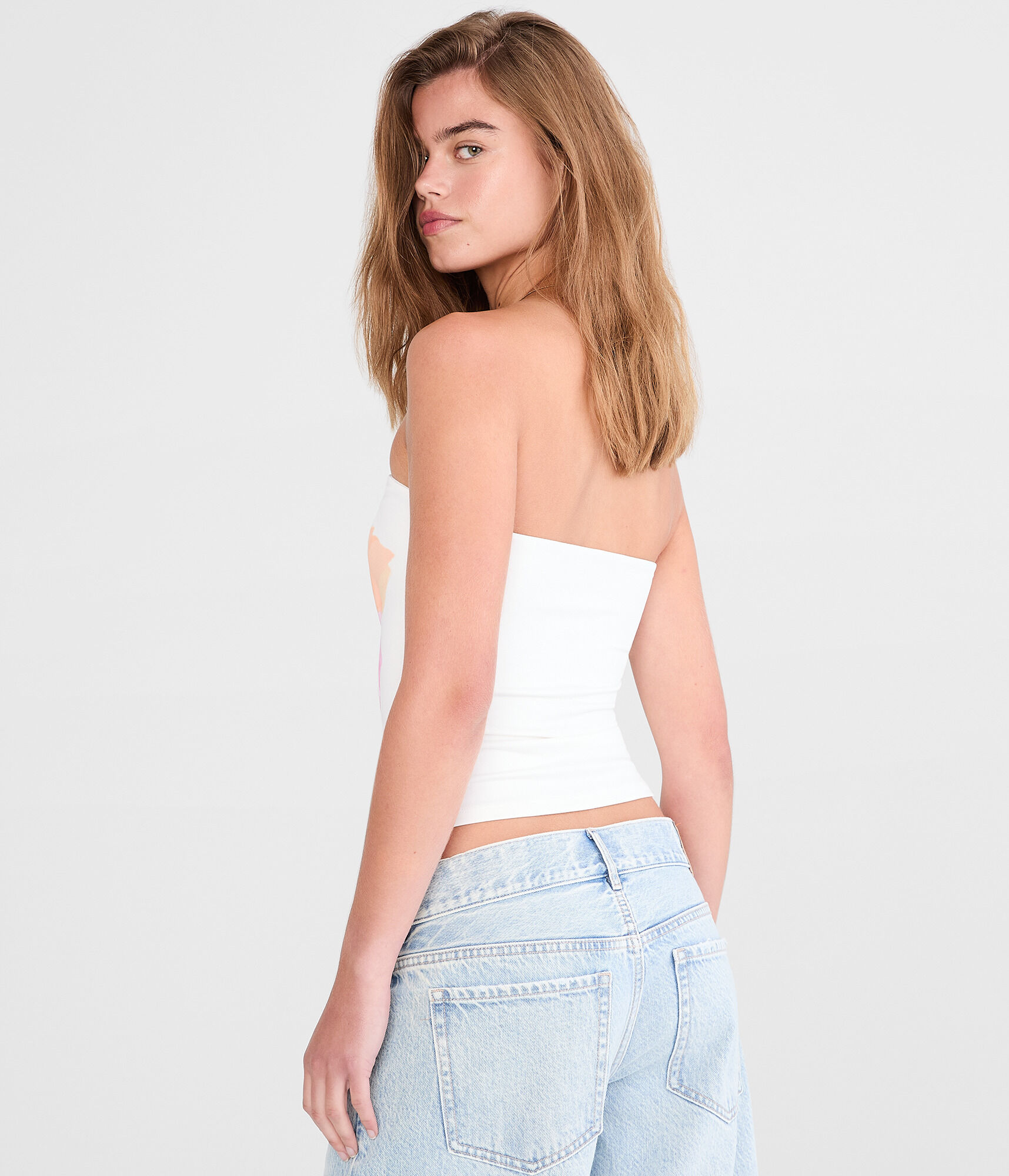 Hibiscus Flower Tube Top