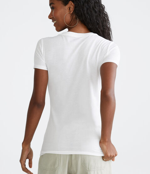 Aeropostale Rose Crest Graphic Tee Aeropostale Rose Crest Graphic Tee