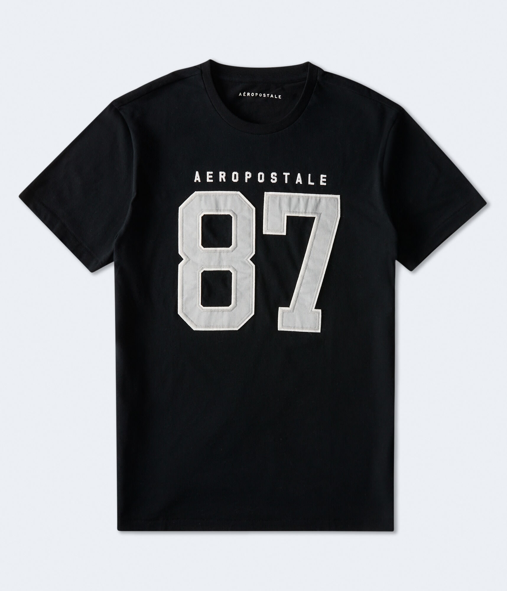 Aeropostale Large 87 Appliqué Graphic Tee