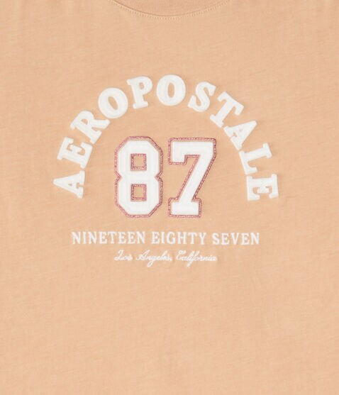 Aeropostale 87 Arch Appliqué Graphic Tee Aeropostale 87 Arch Appliqué Graphic Tee