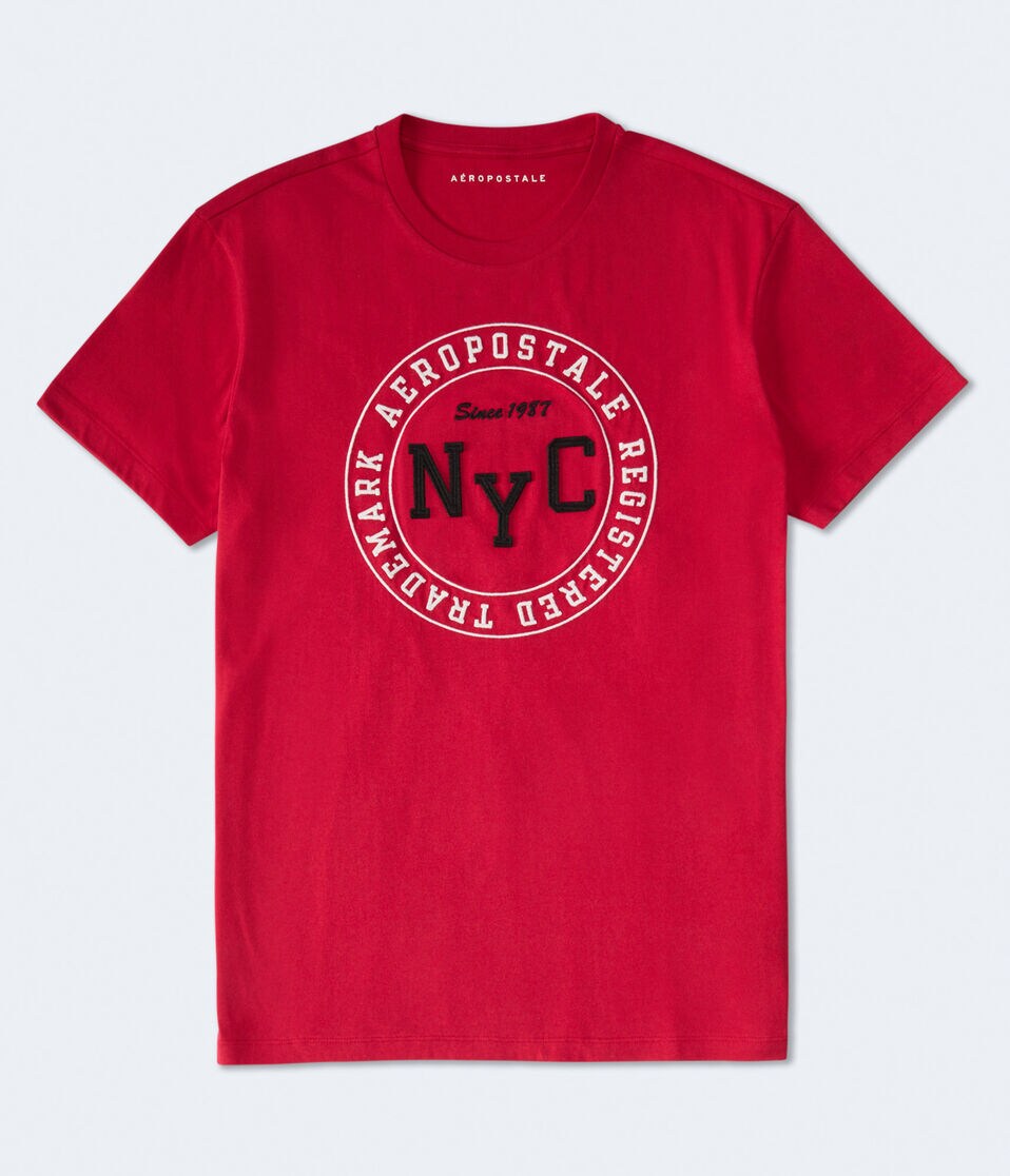 Aero NYC Circle Appliqué Graphic Tee