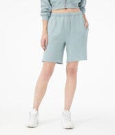 Baggy High-Rise Fold-Over Fleece Shorts