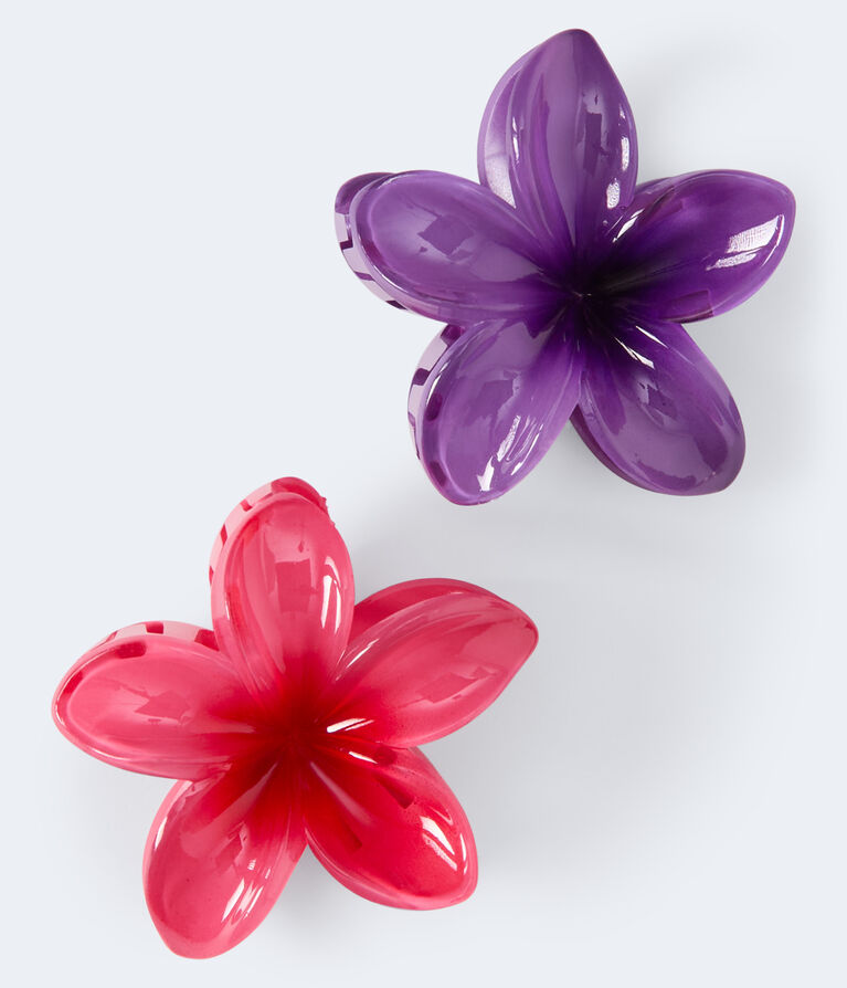 Hibiscus Flower Claw Hair Clip 2-Pack