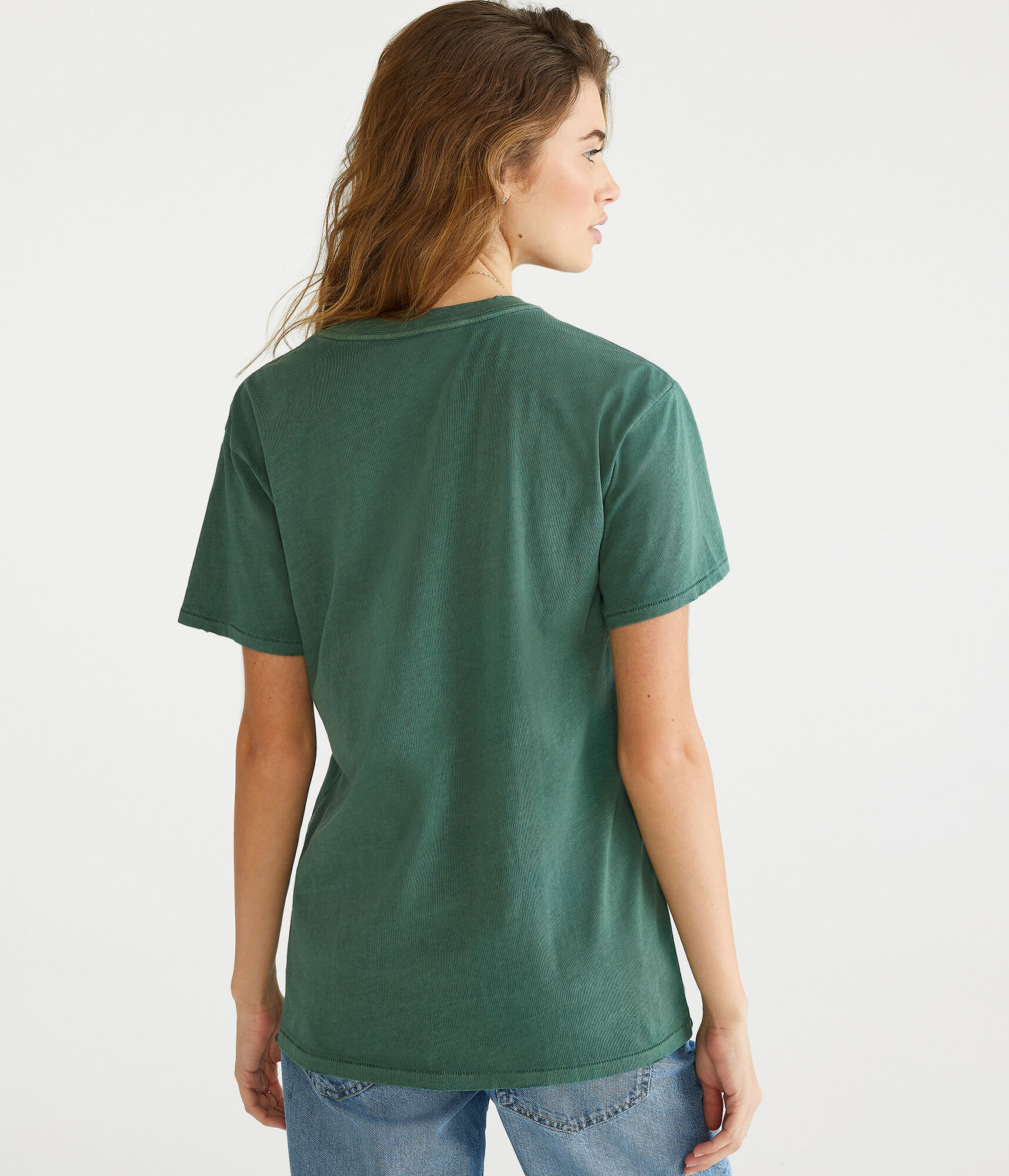 Washed Loose Fit Crew Tee