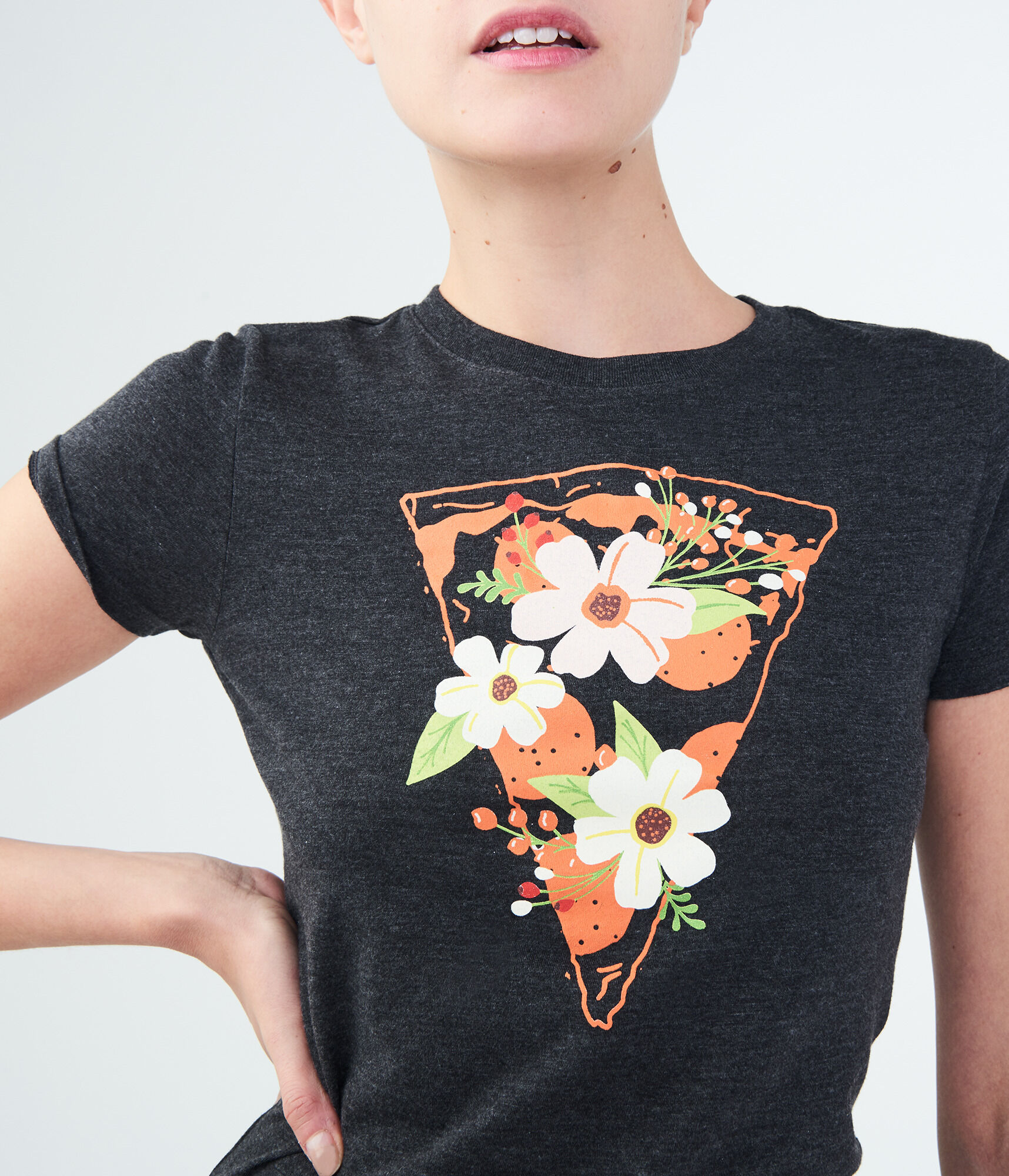 Free State Floral Pizza Graphic Tee