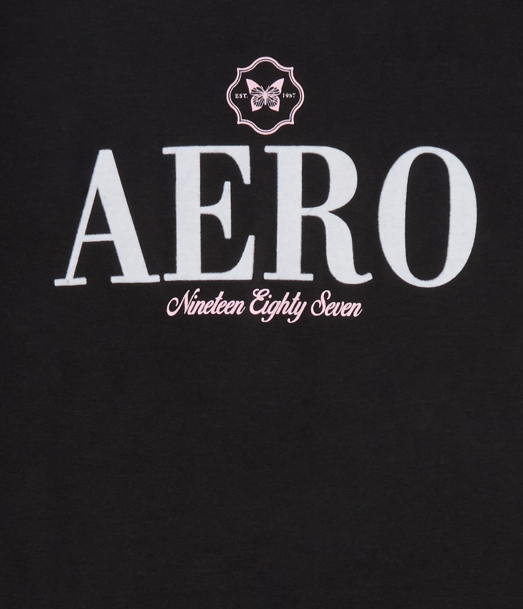 Aero Butterfly Flocked Graphic Tee