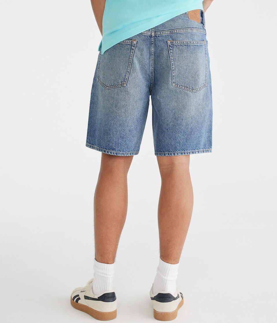 Loose Straight Denim Shorts 9"