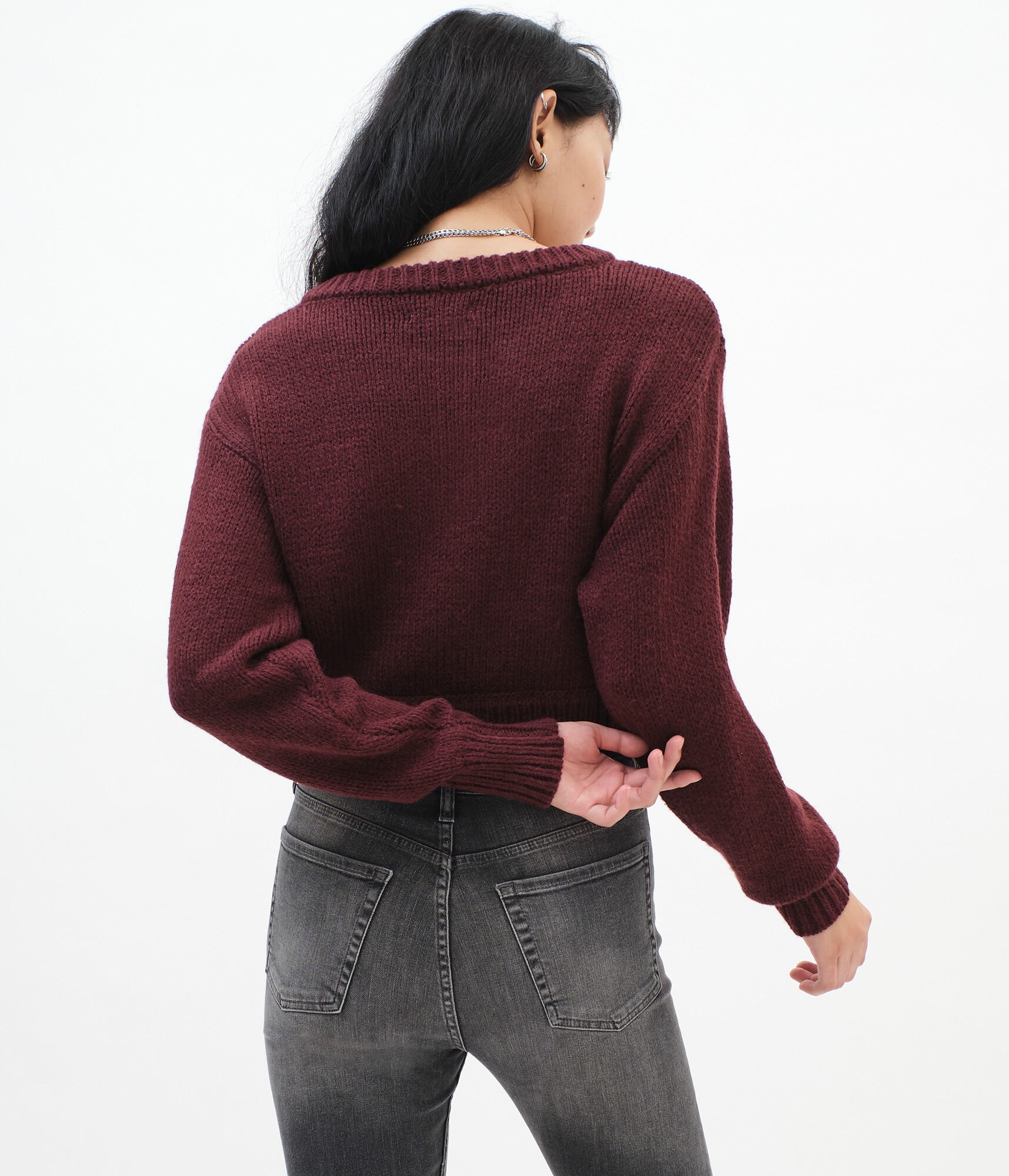 sweater with oversized sleeves