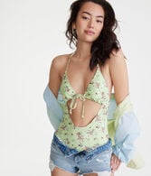 Floral Halter Monokini