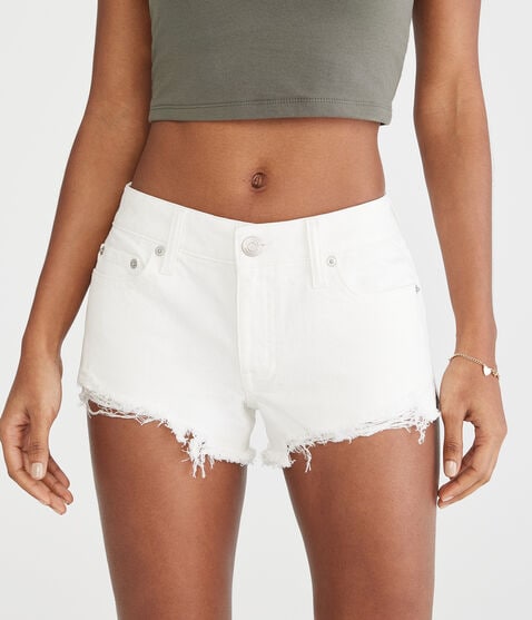Vintage Low-Rise Denim Shorty Shorts