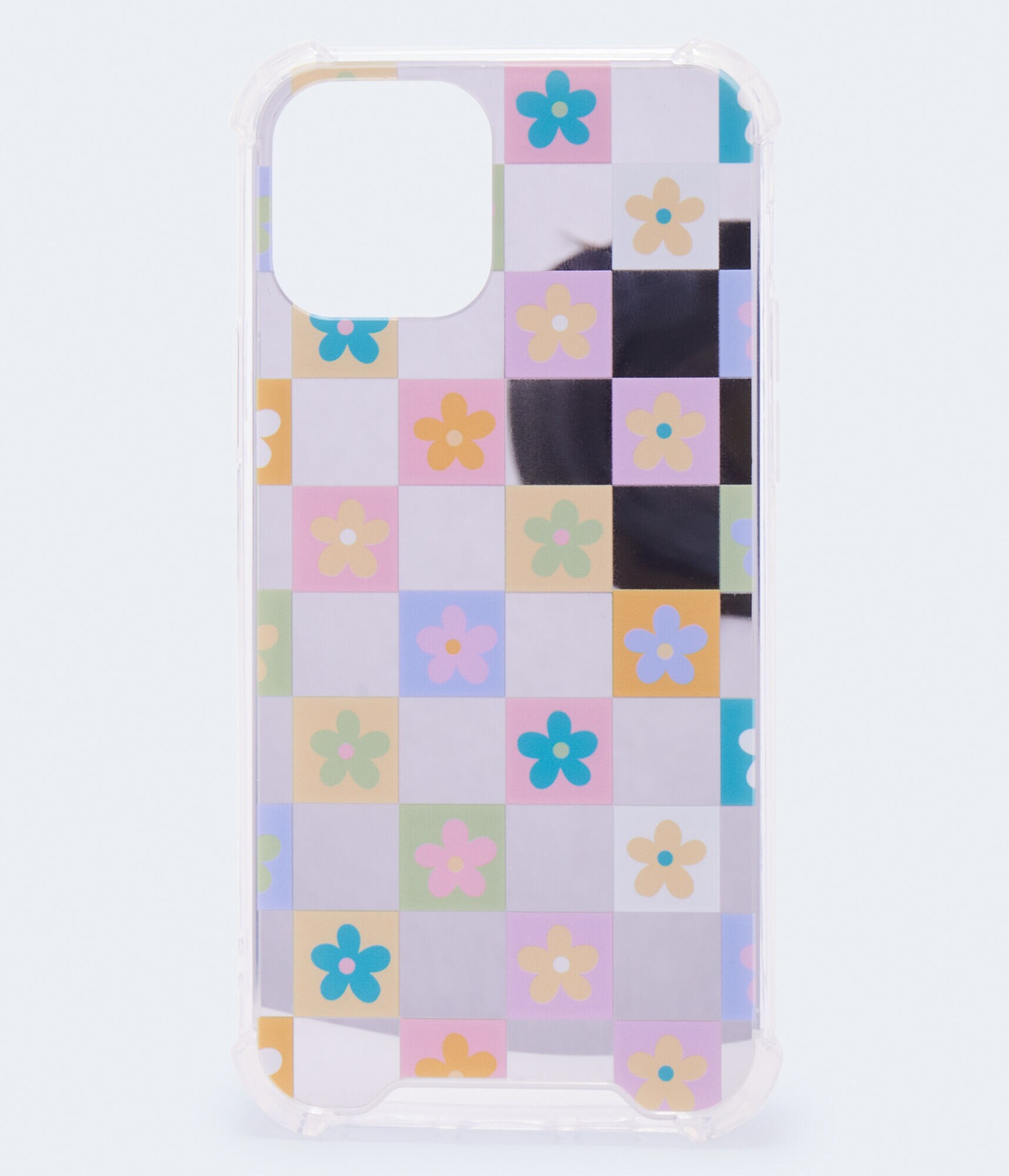 Checkered Floral Phone Case - iPhone&reg; 12/12 Pro