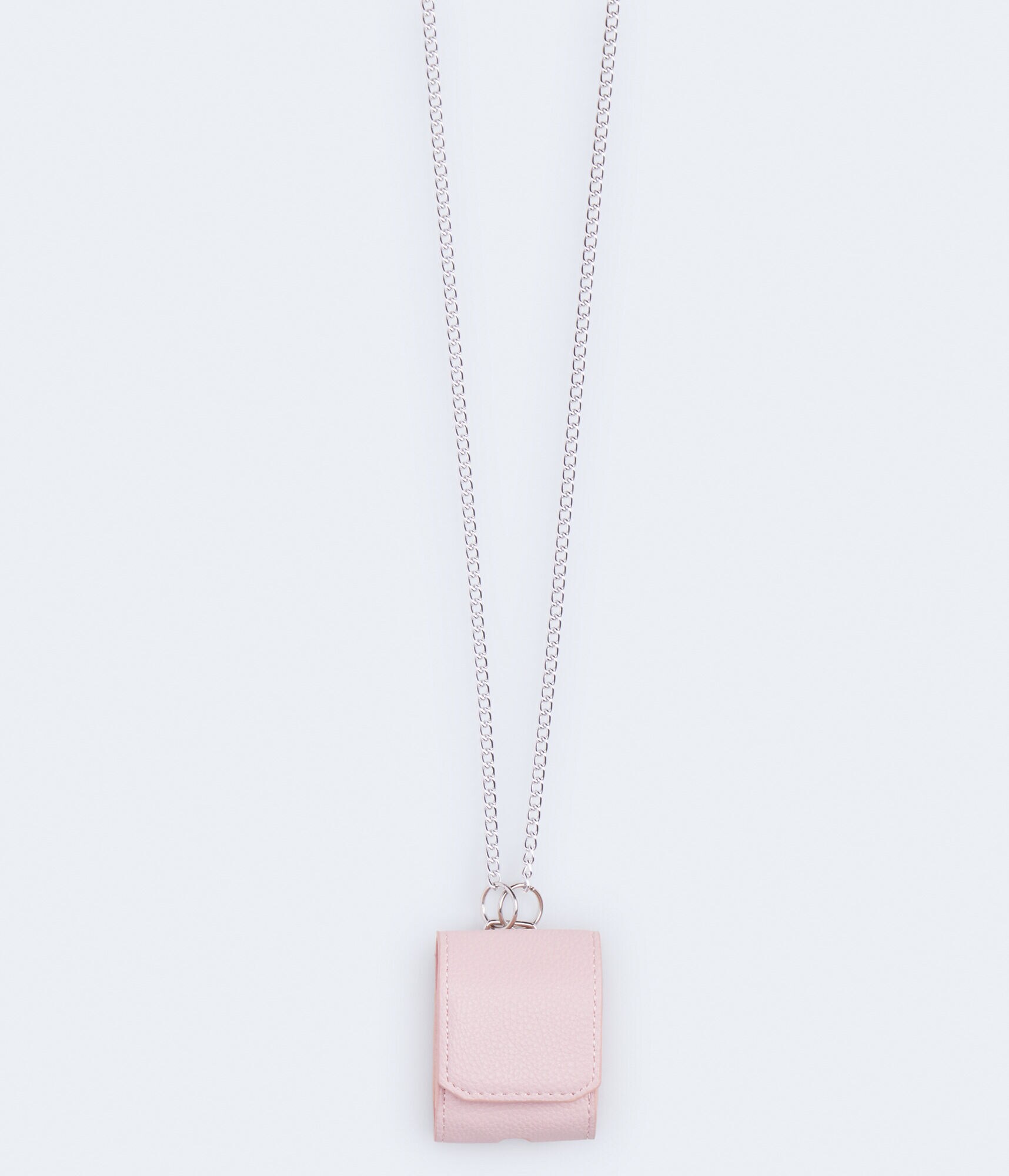 Faux Leather Crossbody Earbud Case