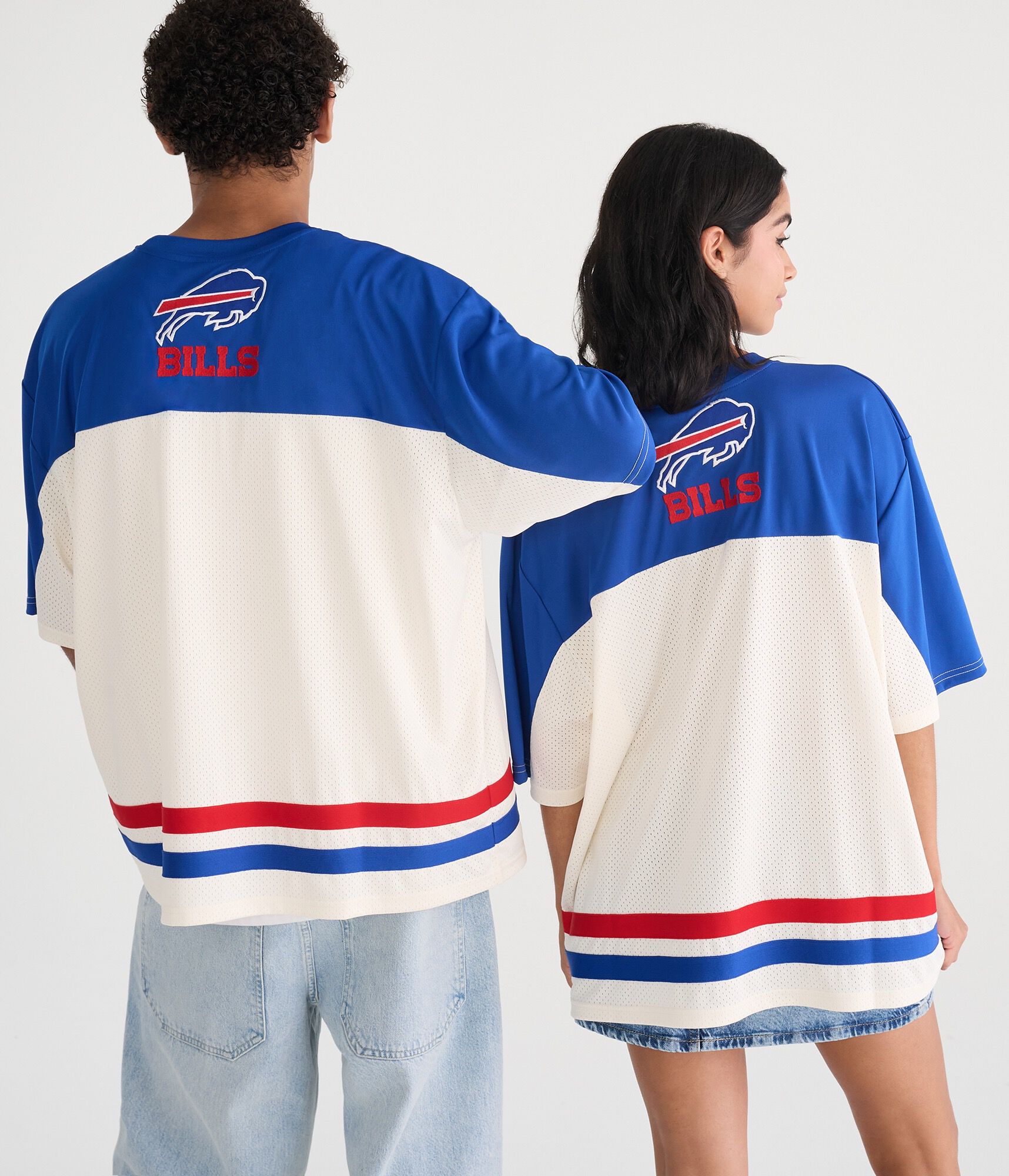 Buffalo Bills Colorblock Mesh Top