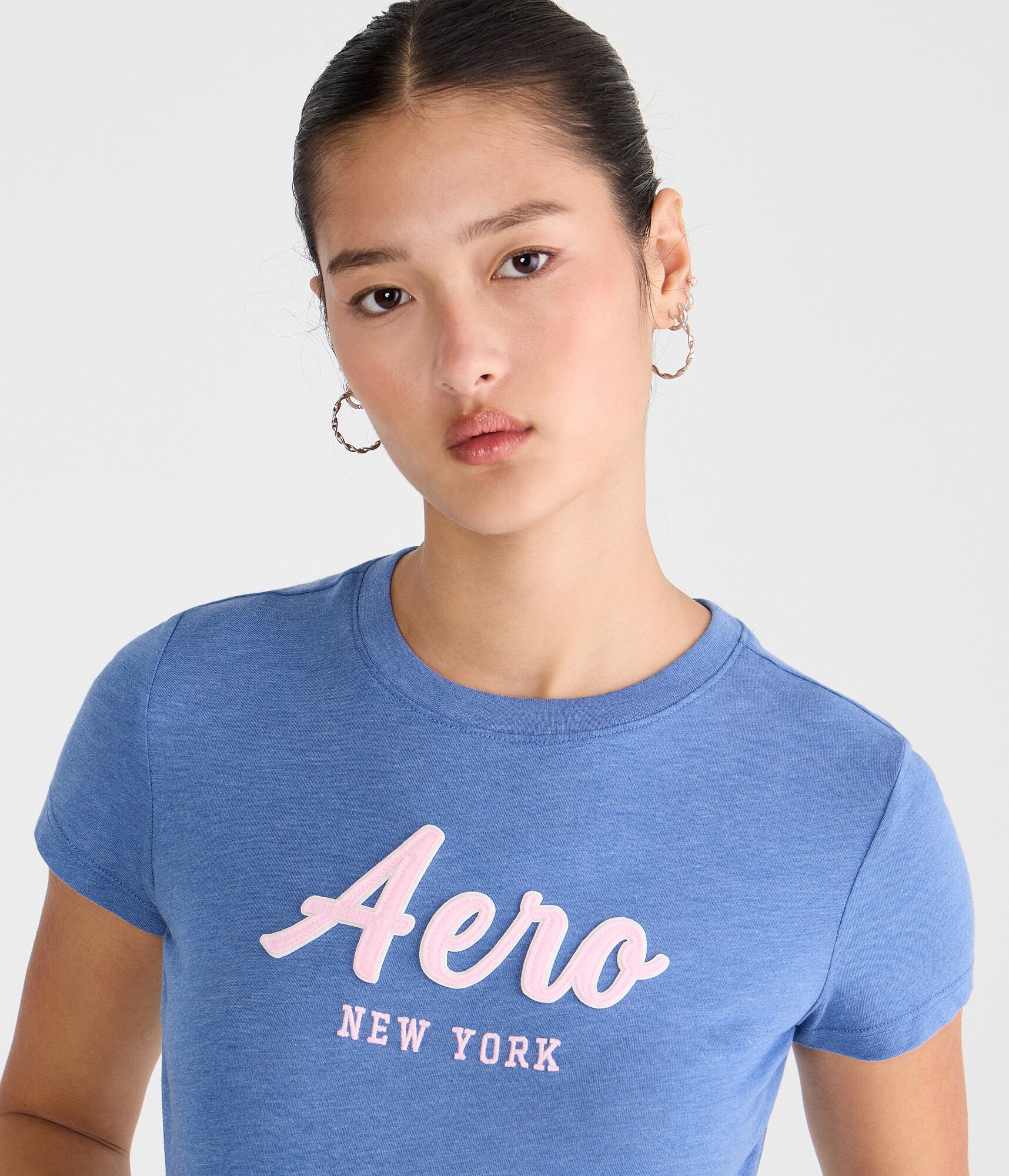 Aero Script Appliqué Graphic Tee