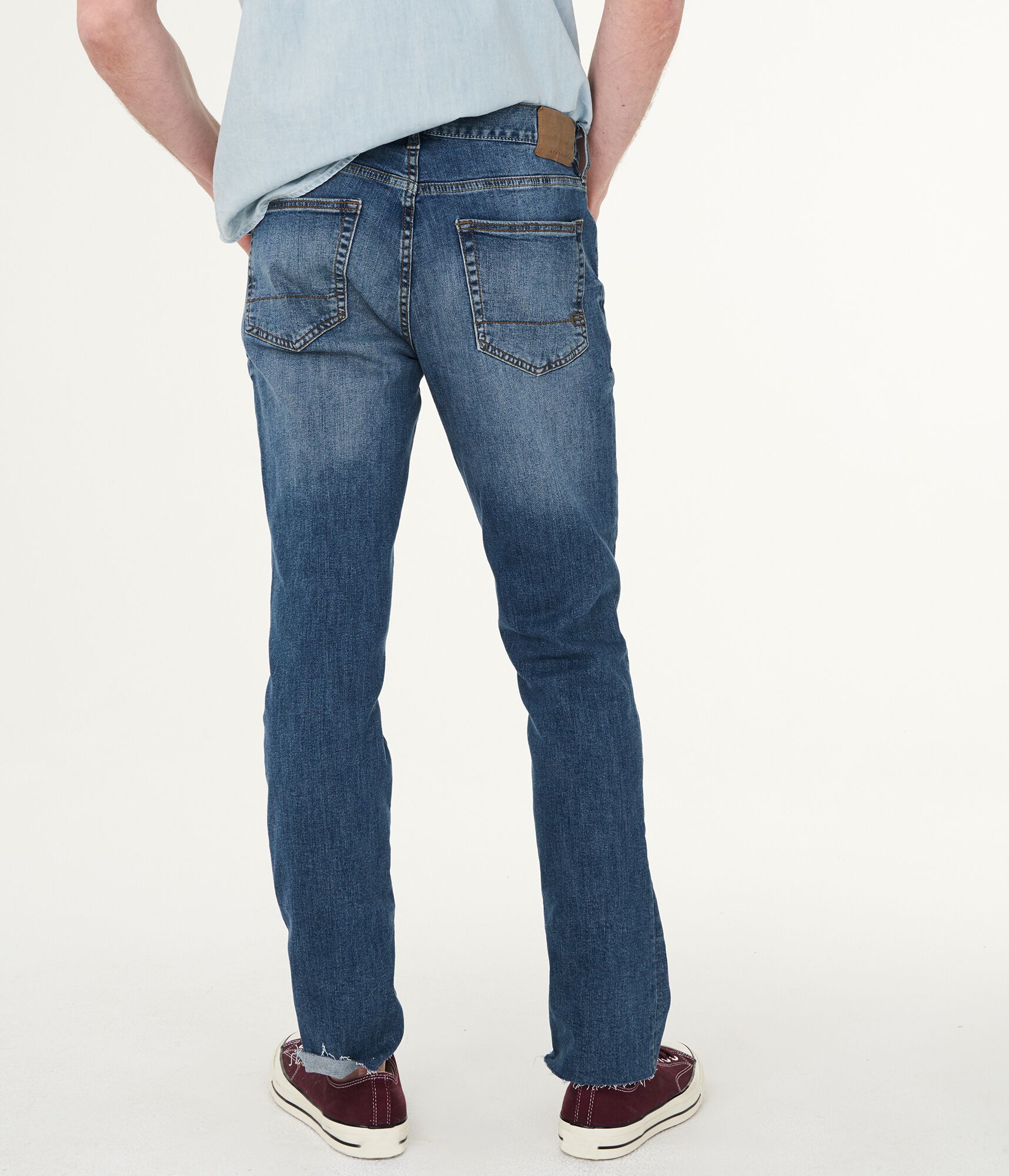 Slim Straight Dark Wash Stretch Jean***