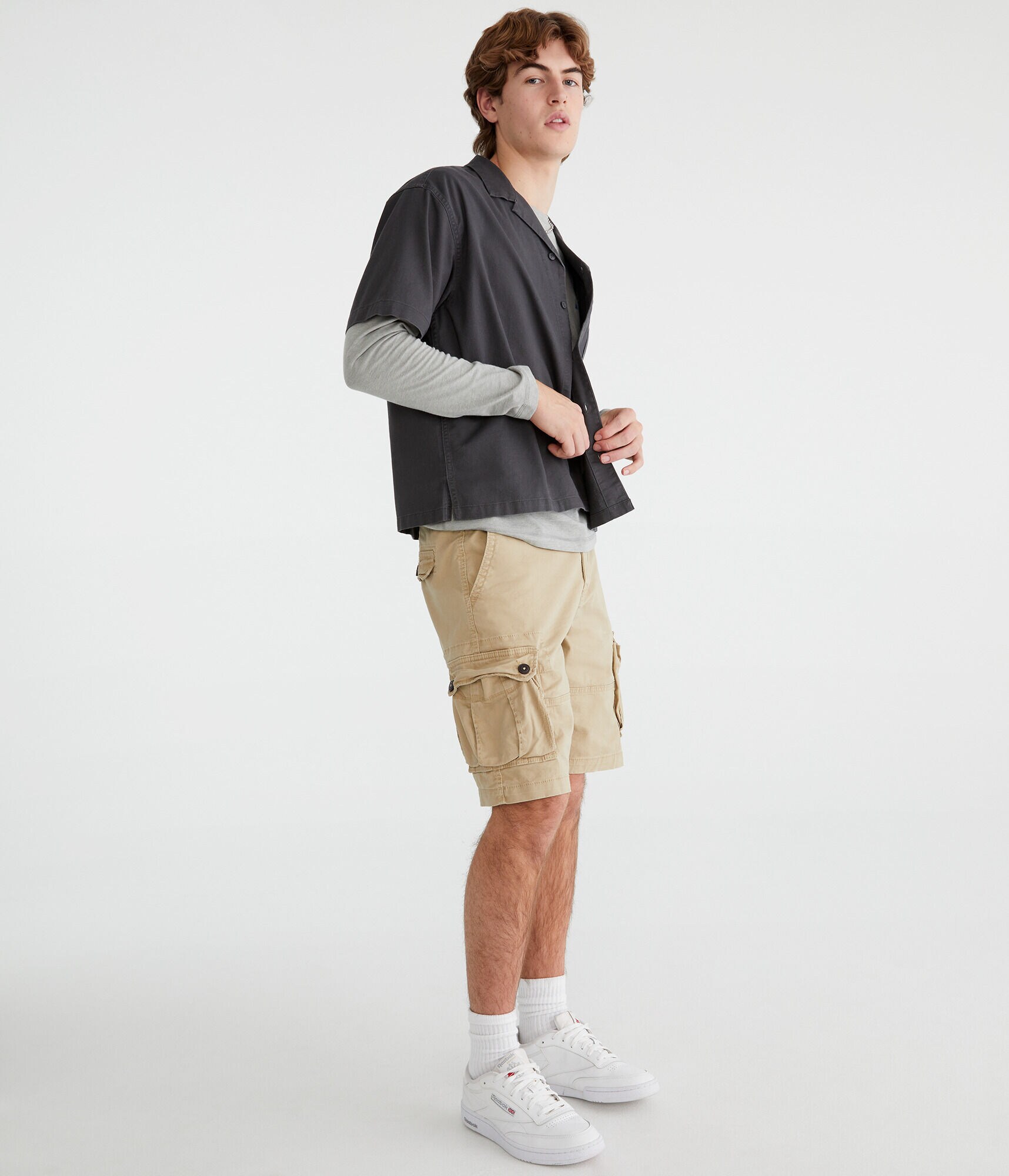 Stretch Twill Cargo Shorts 10"