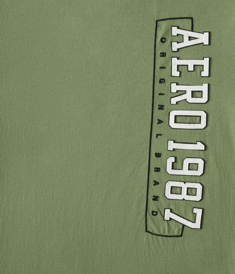 Aeropostale 1987 Vertical Appliqué Graphic Tee