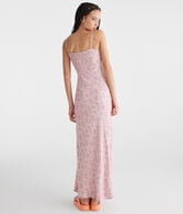 Floral Strapless Slip Midi Dress