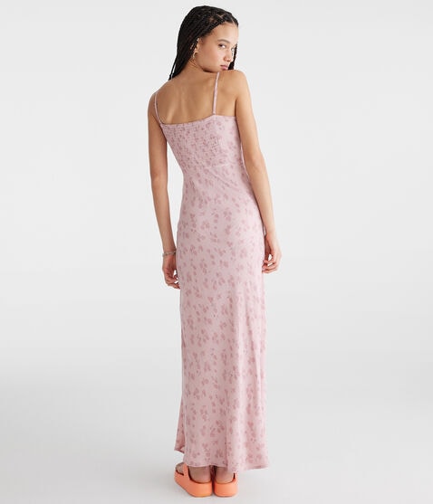 Floral Strapless Slip Midi Dress Floral Strapless Slip Midi Dress