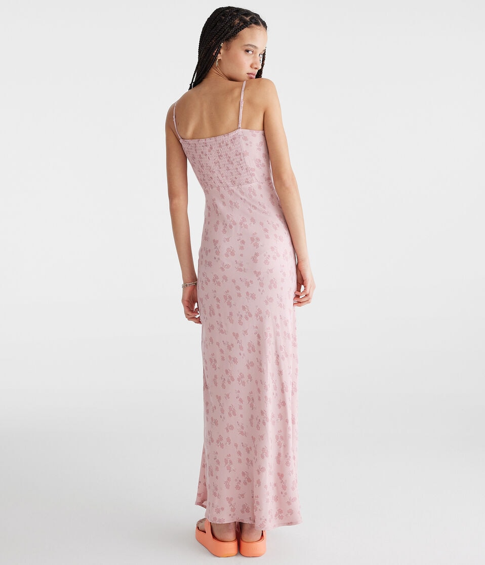 Floral Strapless Slip Midi Dress