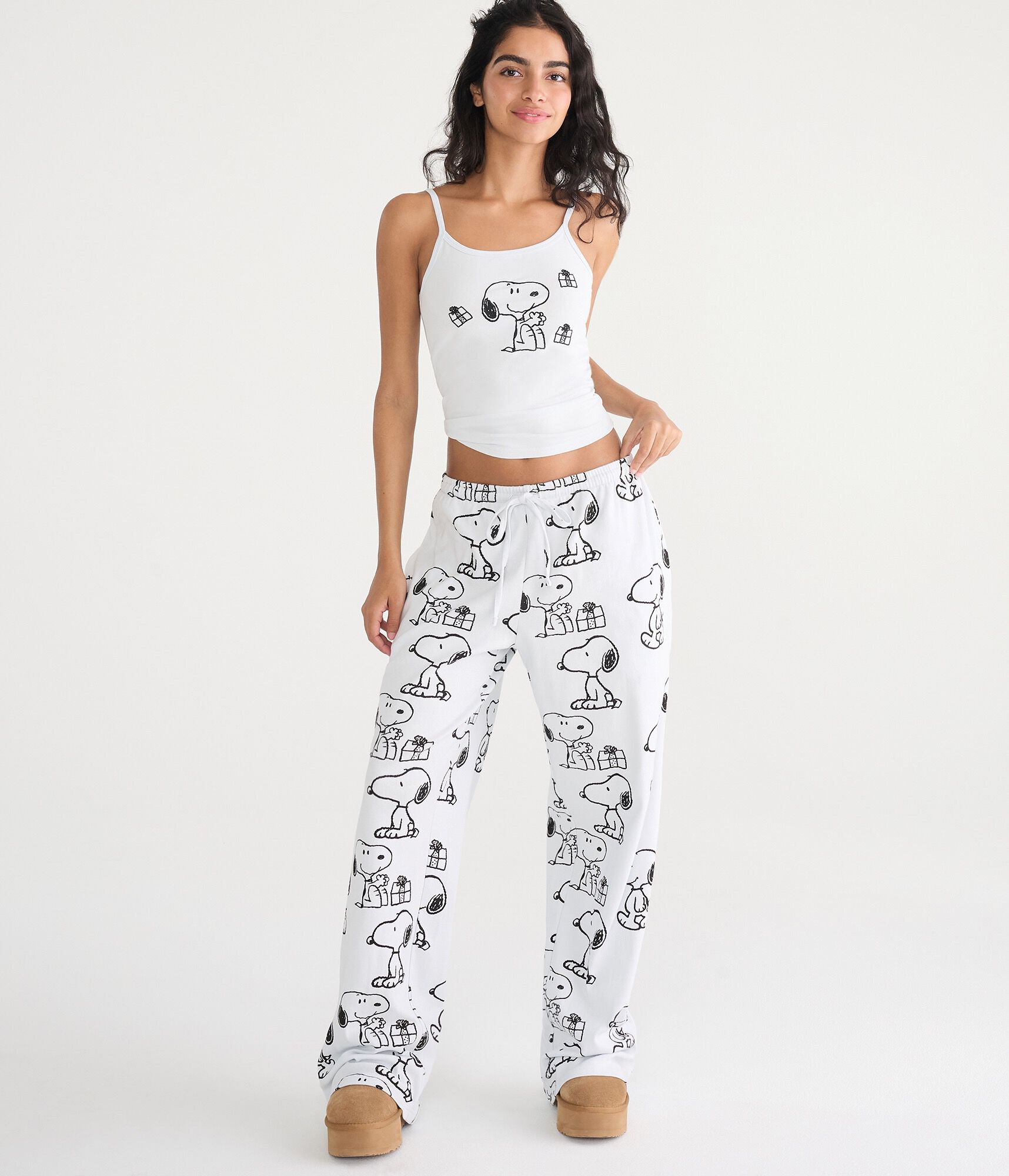 Snoopy Christmas Presents Flannel Sleep Pants