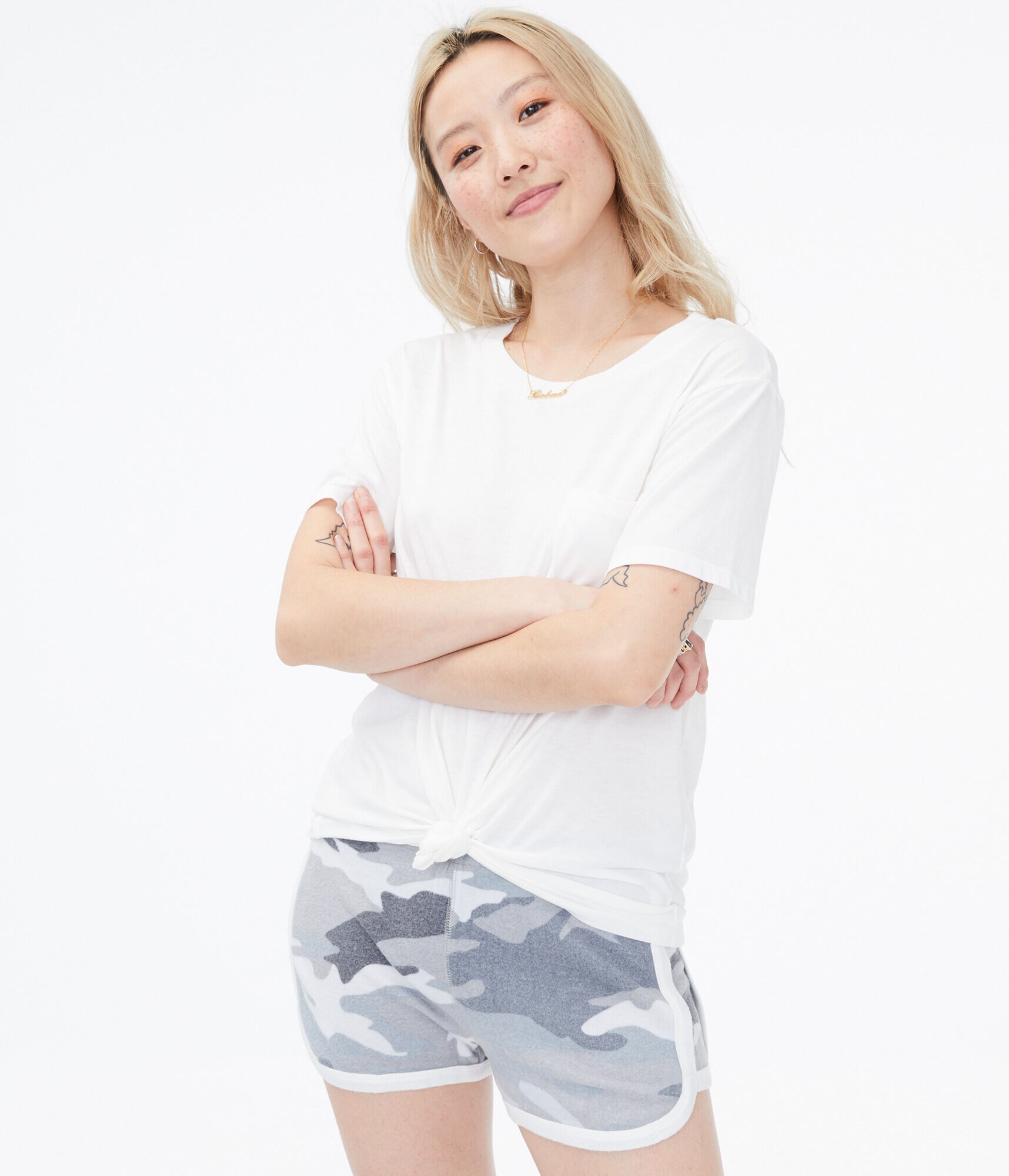 Burnout Girlfriend Pocket Crew Tee