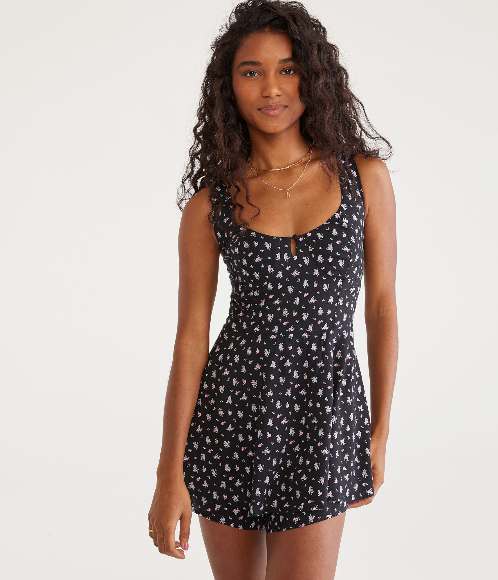 Floral Flirty Romper