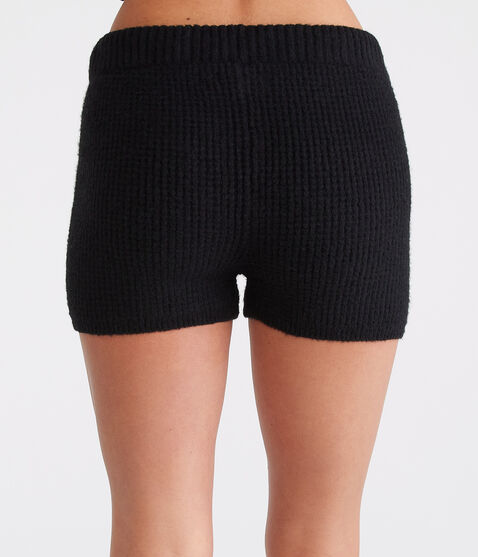 High-Rise Waffle Sweater Shorts High-Rise Waffle Sweater Shorts