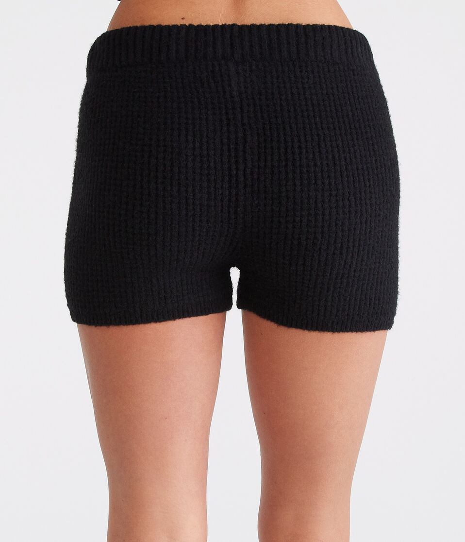 High-Rise Waffle Sweater Shorts