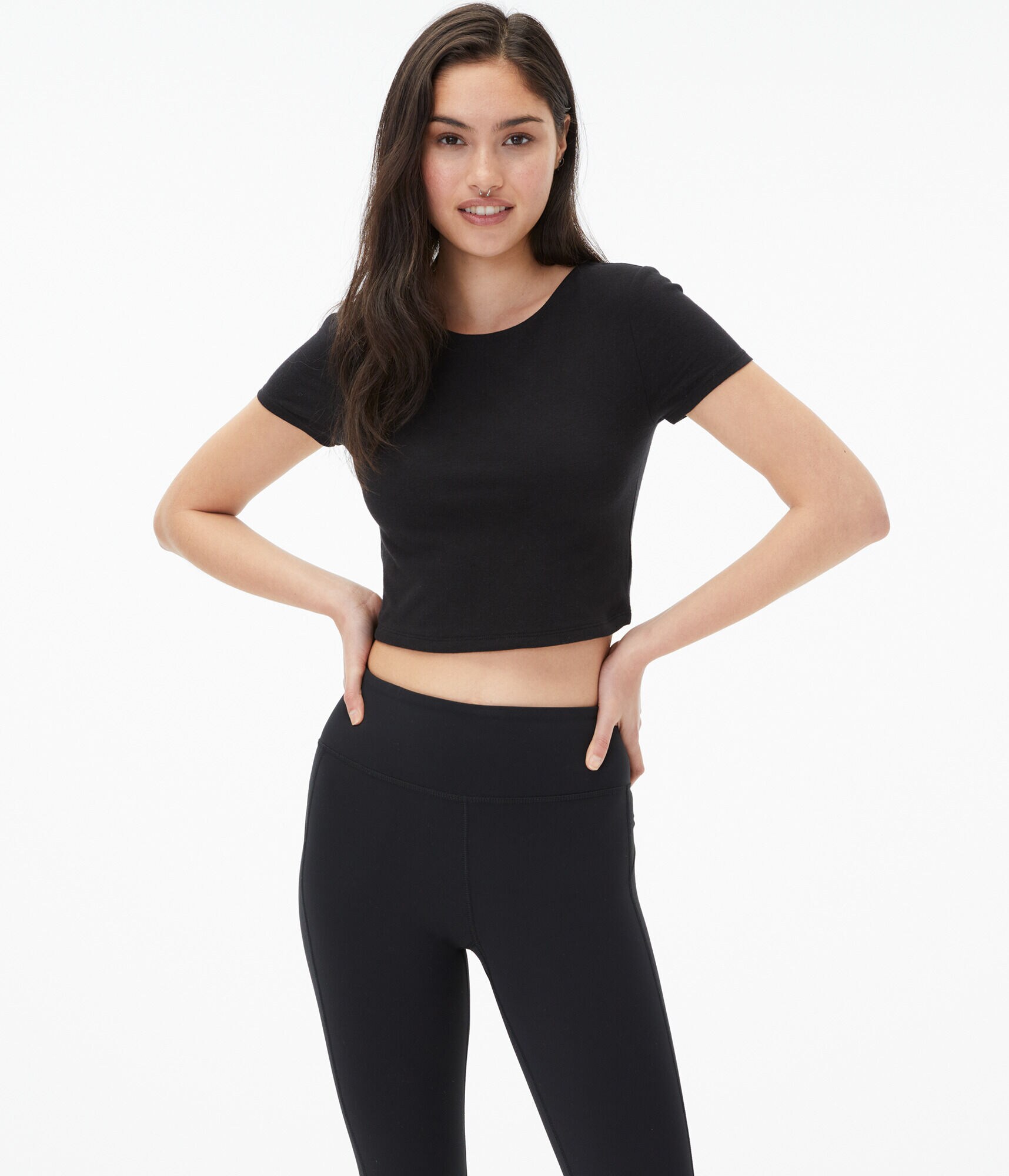 Seriously Soft Strappy Cropped Baby Tee