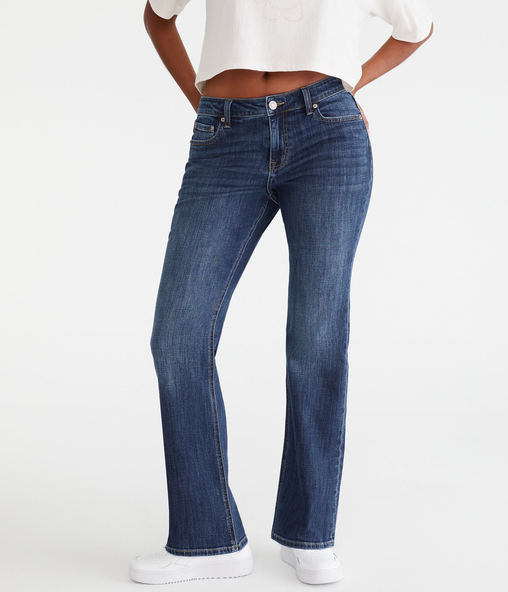 Curvy Mid-Rise Bootcut Jean