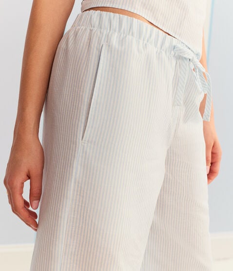 Demetra for Aero Striped Wide Leg Linen Pants Demetra for Aero Striped Wide Leg Linen Pants