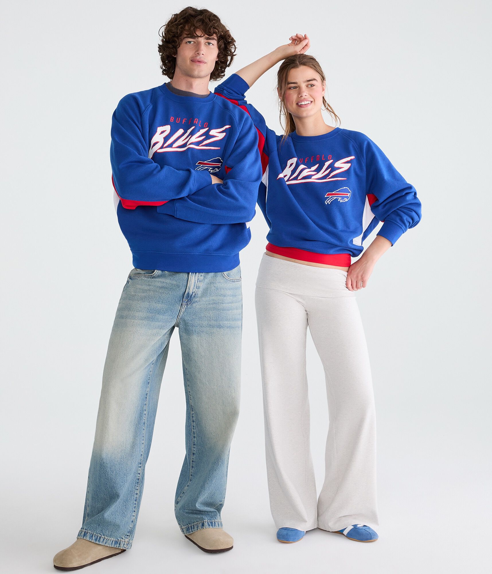 Buffalo Bills Colorblock Crew Sweatshirt